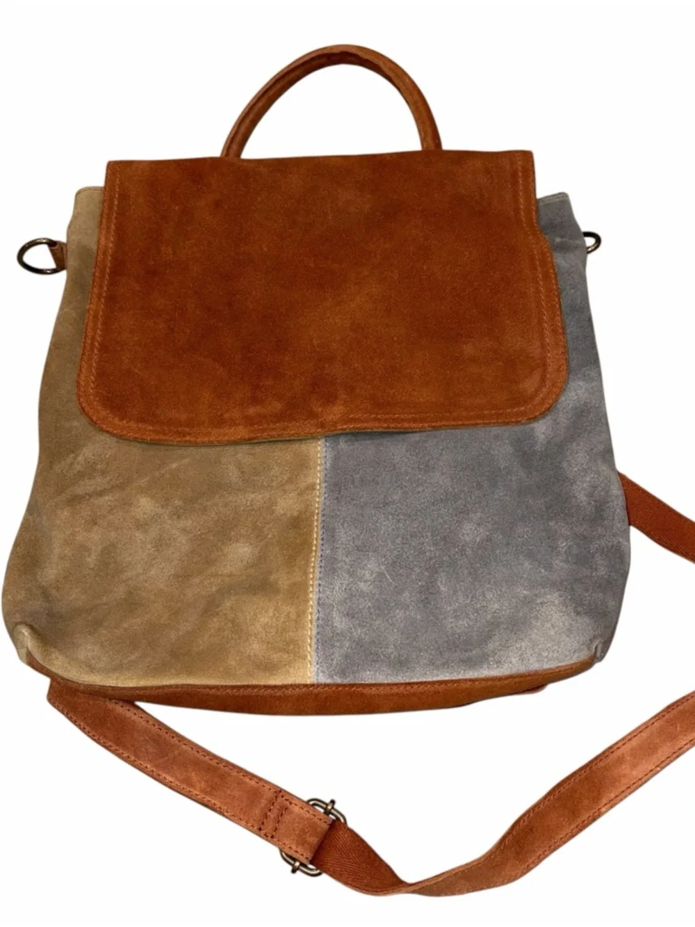 Free People We The Free Paris Suede Convertible Backpack Purse Bag